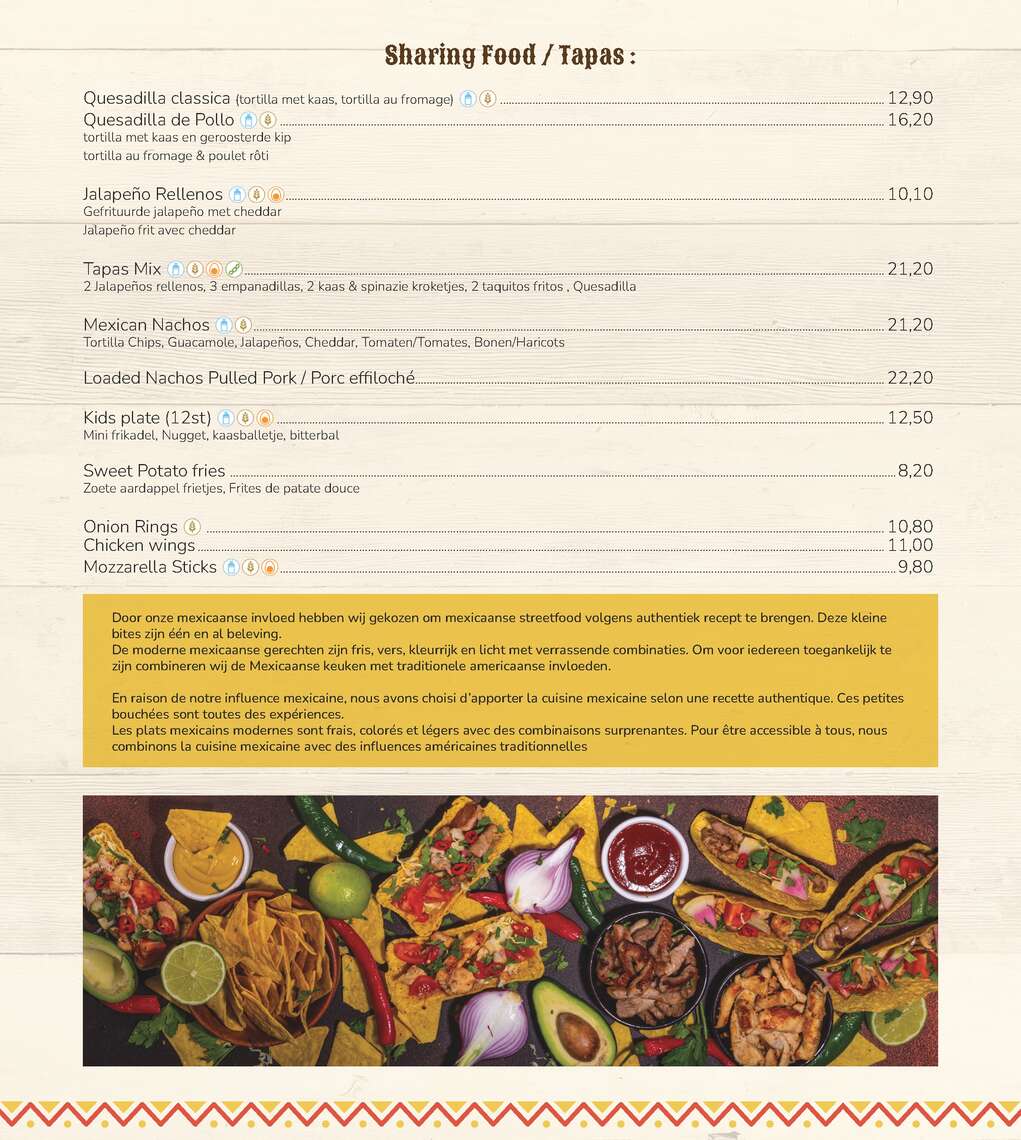 menu-Saloon (gesleept) -  - Menu