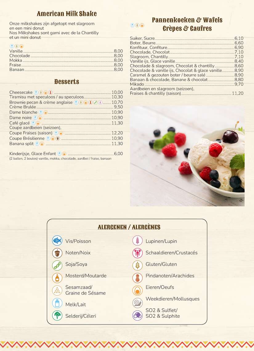 menu-Saloon (gesleept) -  - Menu